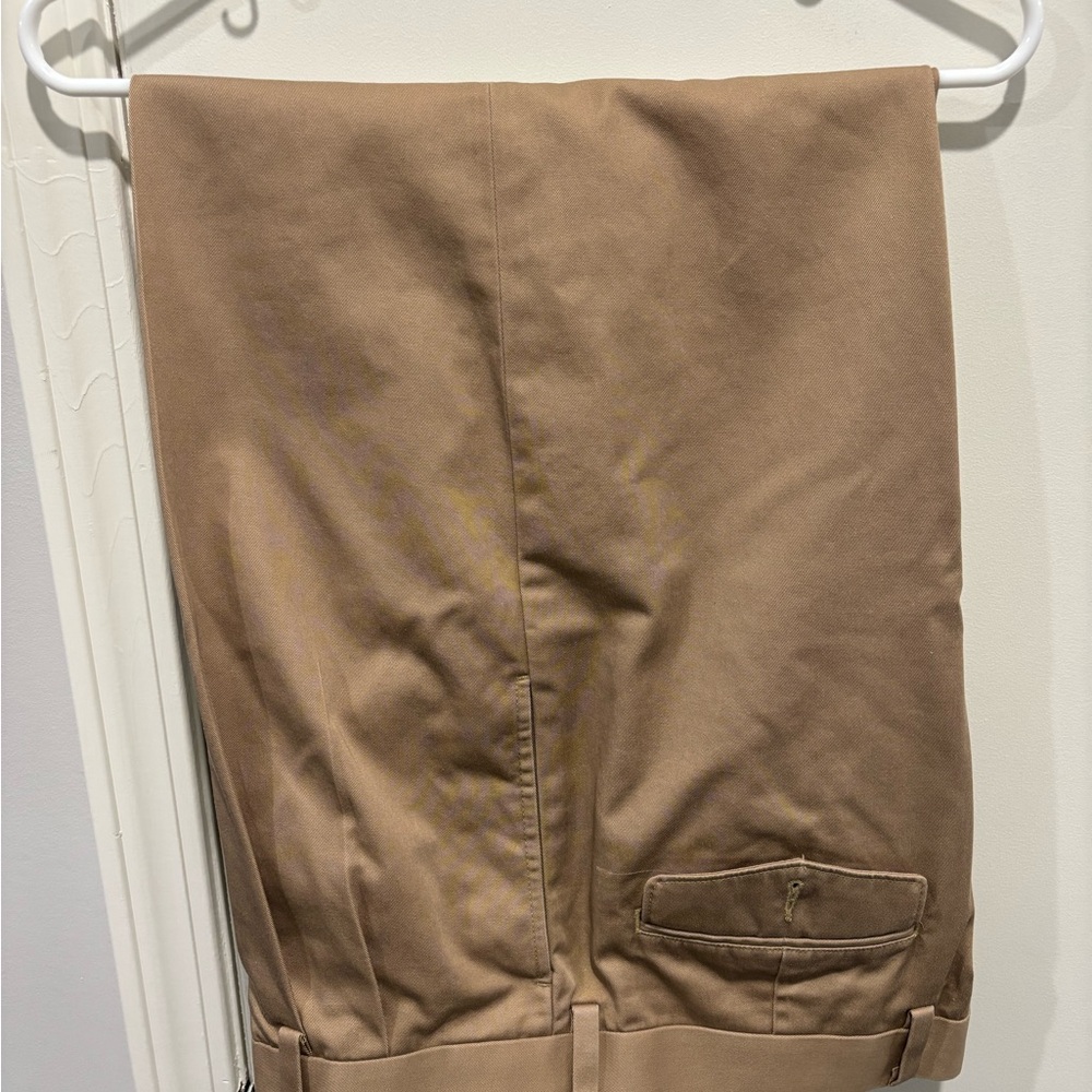 L.L.Bean Classic Fit pants in tan (also have blue and grey) 35x32